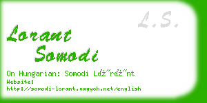 lorant somodi business card